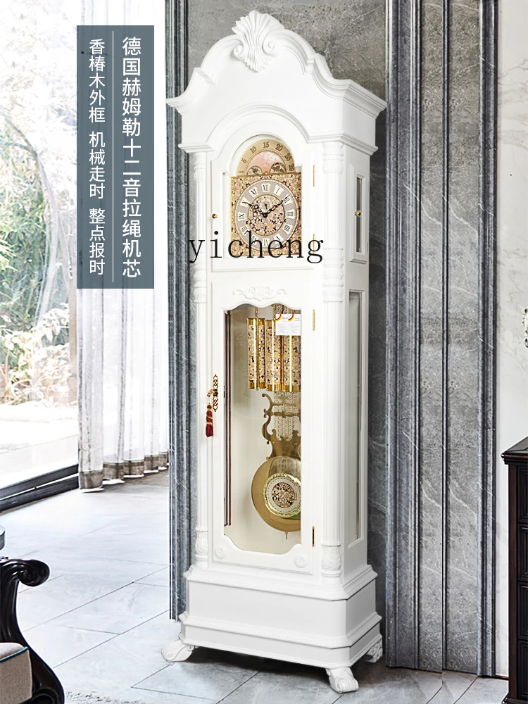 YY European Style the Grandfather Clock Living Room Simple Vertical Floor Clock Light Luxury Modern