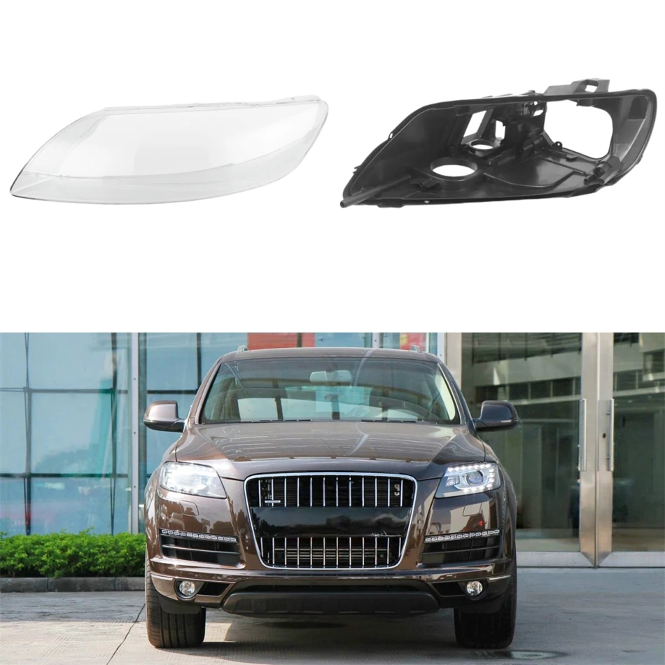 For Audi Q7 2006 2007 2008 2009 2010 2011 2012 2013 2014 2015 Car Gadgets Base Head Lamp Shell Rear Light Lamp Lights Lens Shell