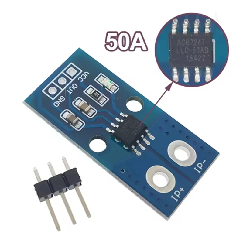 ABSQ-AC/DC قياس قاعة تأثير وحدة الاستشعار الحالية 50A- ACS724 دقة عالية لمشاريع الإلكترونيات والروبوتات ذاتية الصنع #5