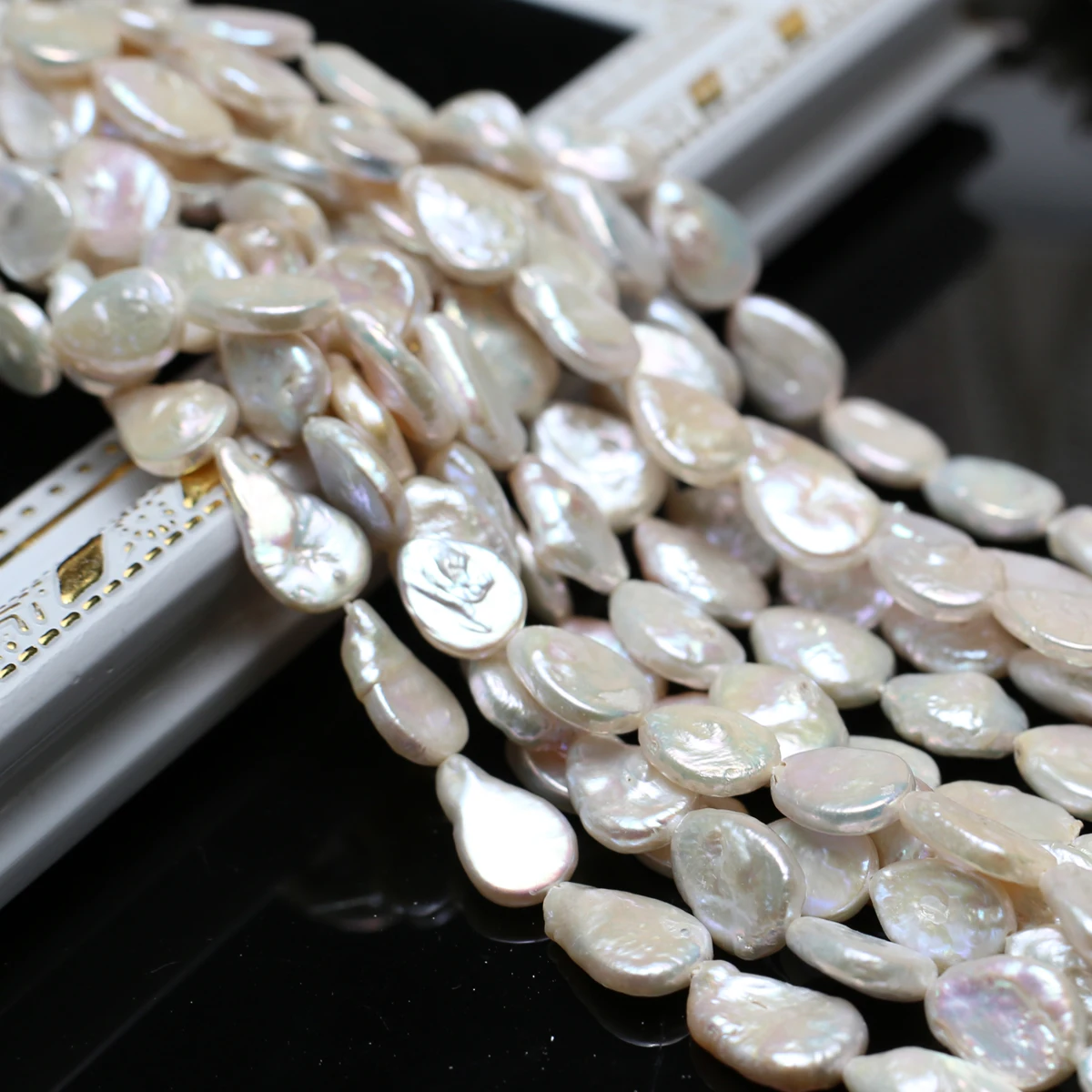 Natural Freshwater Pearl Teardrop Shaped Beaded Necklace Decoration for Jewelry Making DIY Necklace Braclet Earrings Accessory