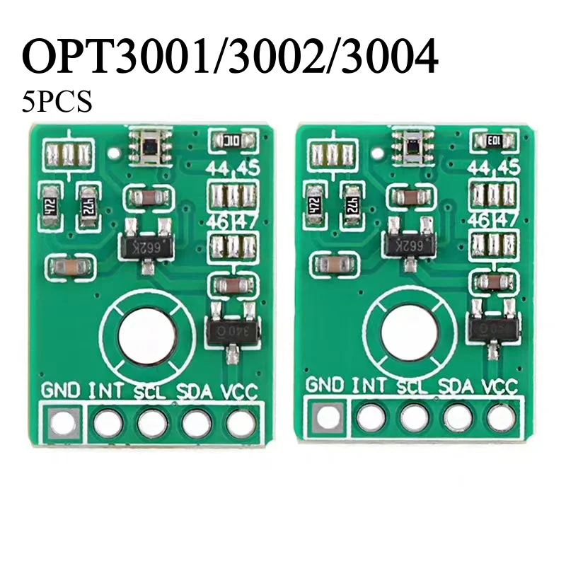 5PCS OPT3001/3002/3004 Ambient Light Sensor Module for Measuring Visible Light Density Digital Sensor