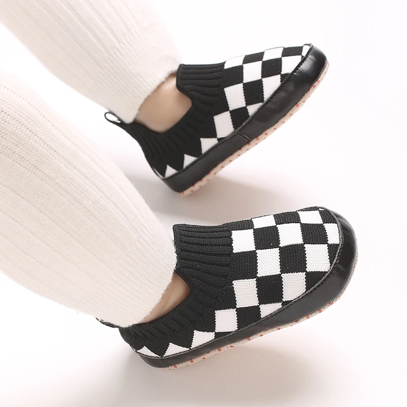 Klassische karierte Sportschuhe für Kleinkinder, Jungenschuhe für Mädchen, atmungsaktive Mesh-Baumwollsohle, lässig, Sport, 0–18 Monate, Baby Walk – Detail 18