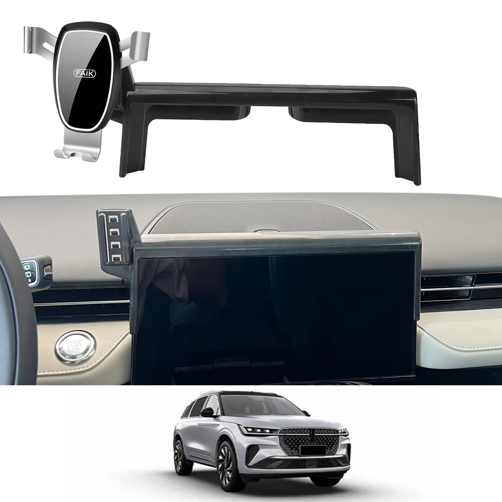 

Car Phone Holder for Lincoln Nautilus 2024 2025 GPS Bracket Navigation Stand Auto Accessories