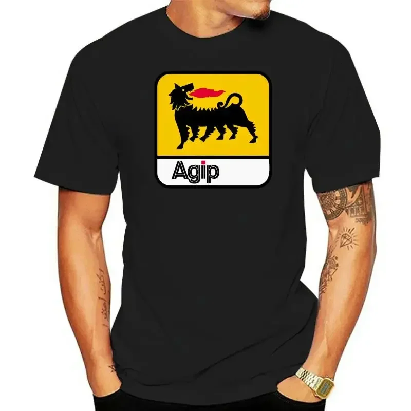 

Service Station Car Automotive Race Racin Digital Printed Tee Shirt men clothing Agip Oil Petrolium Gas Station graphic t shirt