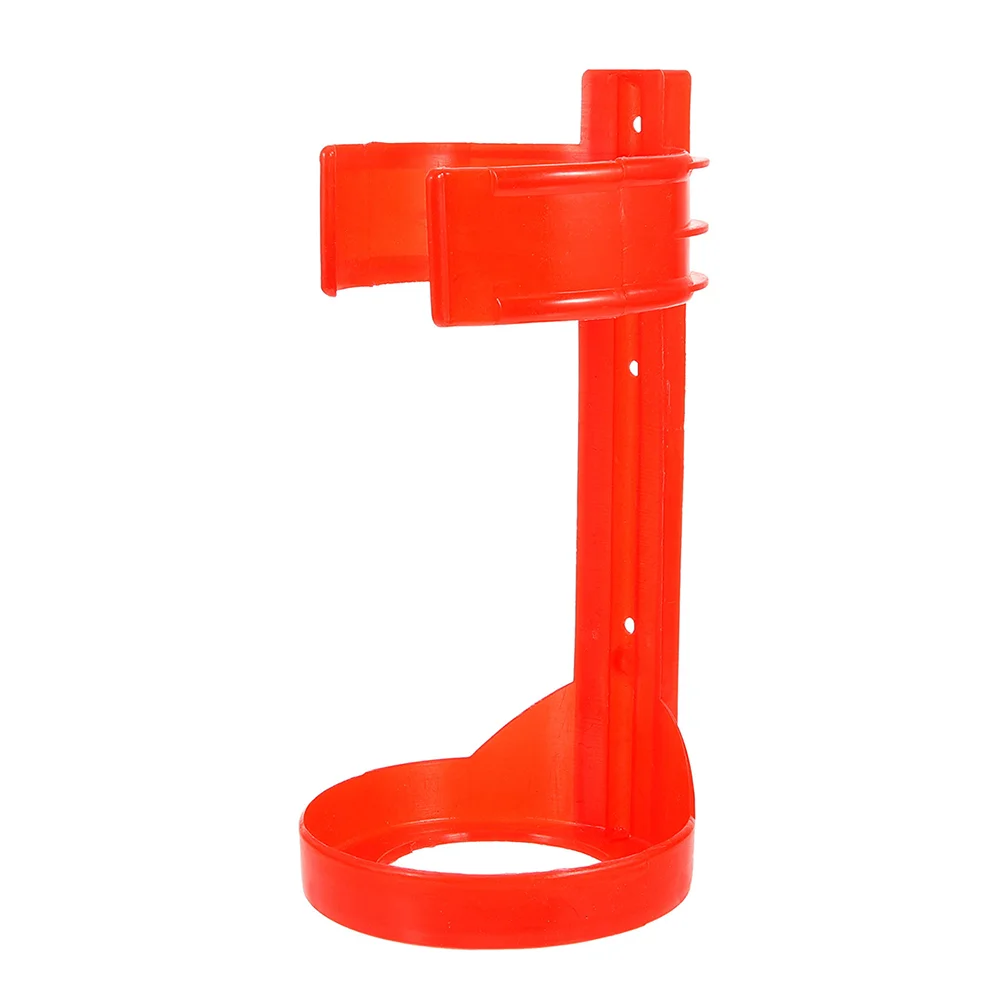 Car Mount Fire Extinguisher Holder Mounting Kit Wall Hanger Red Bracket for Truck