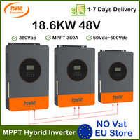 PowMr 18.6KW 48V Hybrid Solar Inverter With 120A MPPT Solar Charger 3-Phase 380V AC Pure Sine Wave Inversor Parallel RS485 BMS