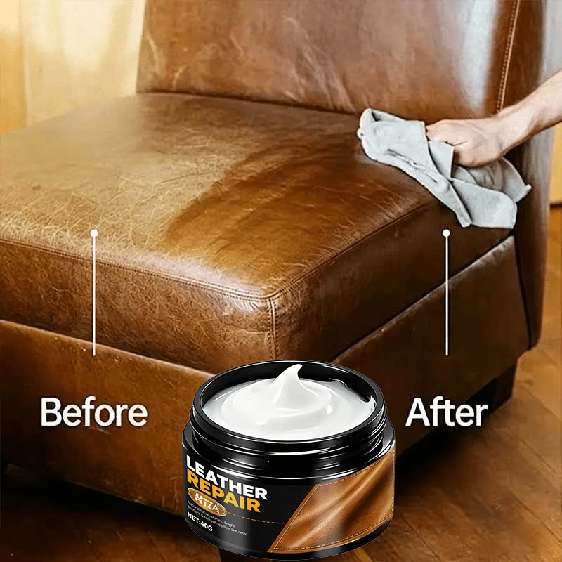 Instant Leather Revive Balm, Deep Moisturizes Dry, Stiff Leather, Sofas, Saddles, Boots, Bags & Belts, Easy Apply