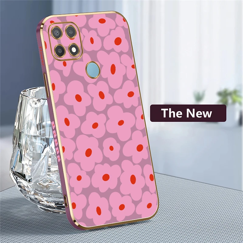 حافظة هاتف مطبوعة بالزهور لهاتف انفينيكس سمارت 5 برو 6 HD 7 8 10 نمط غطاء سيليكون مقاوم للصدمات من البولي يوريثان