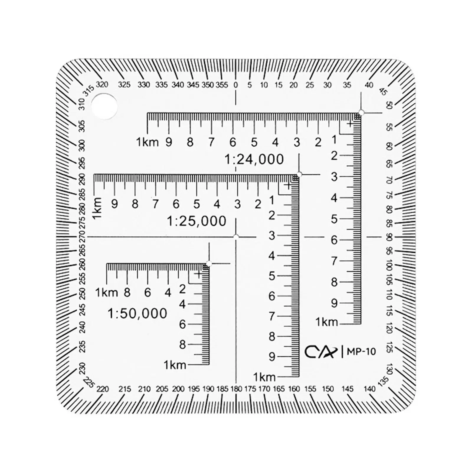 Utm Corner Rulers 1/24,000 Geographic Coordinate Ruler Clear Learning Maptool