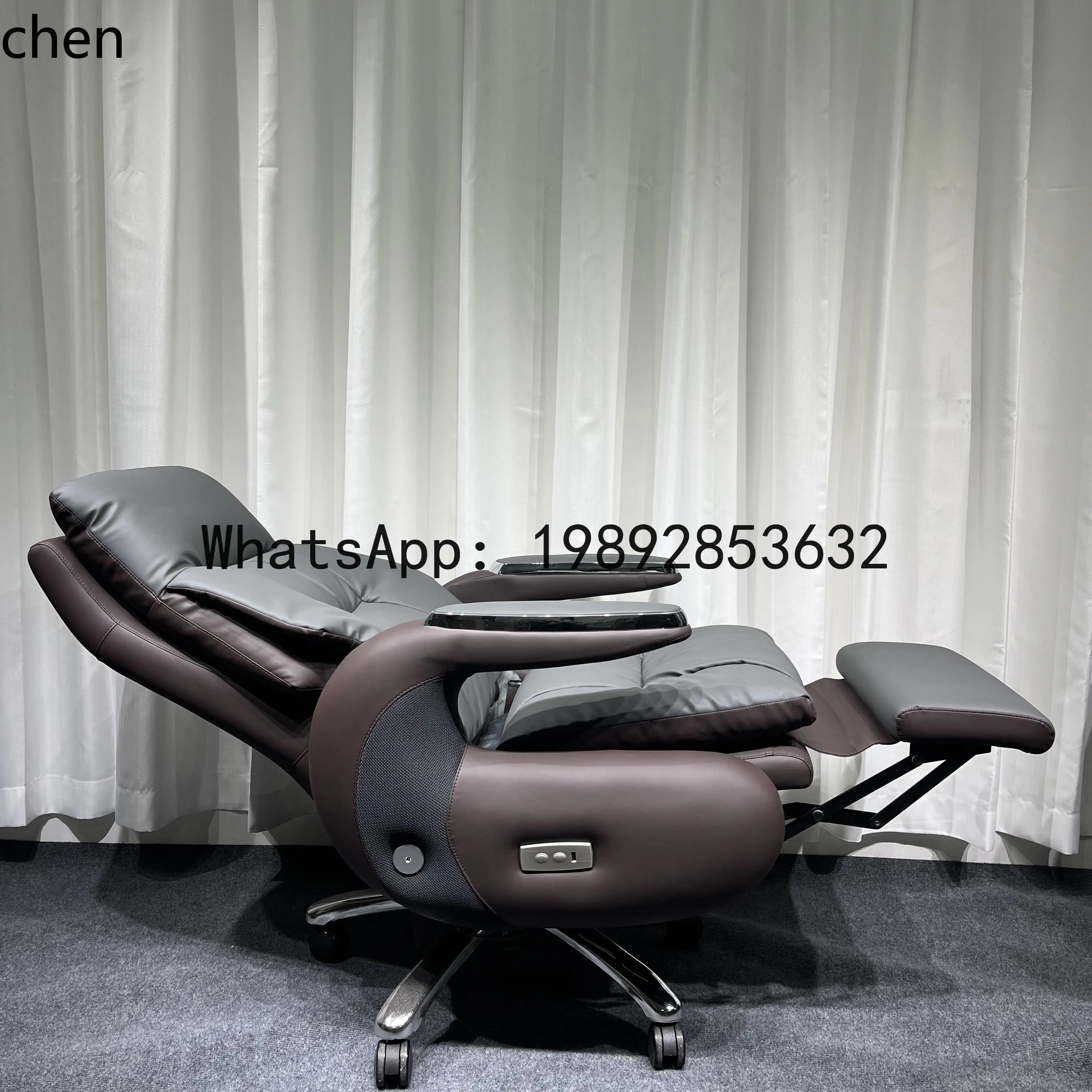 HYS  intelligent modern leather high-end reclining computer office chair study lunch break multi-function