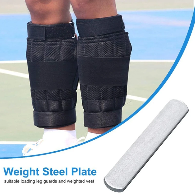 N87R 8Pcs Weight Steel Plate Load-Bearing Training Accessories for Weighted Vest Ankle Leg Sport Strength Fitness Equipment