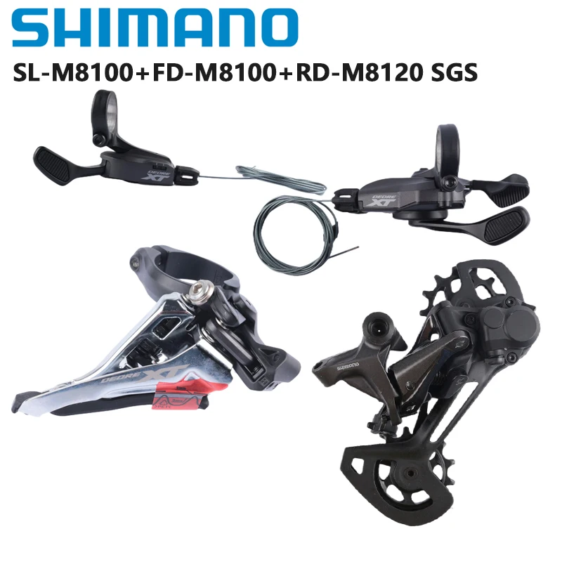 Shimano DEORE XT SLX M8120 M7120 Groupset Shifter Lever 2x12s Front Derailleur RD SGS M8100 M8120 M7100 For MTB Mountain Bike