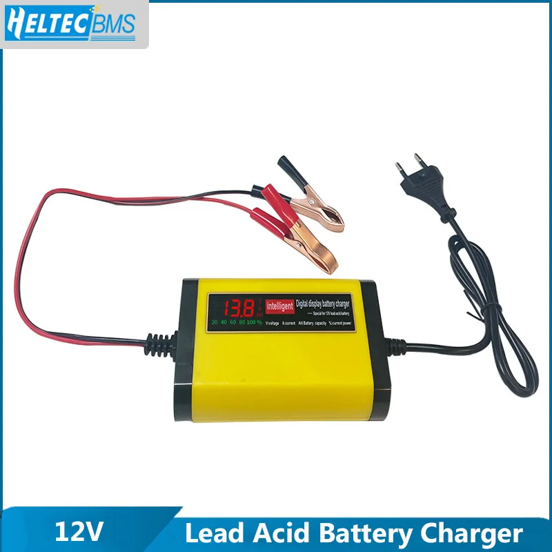 12V 2A Car Auto Battery Charger LED Display 220V 110V EU US Smart Automotive Truck Motorcycle Car Charger For 12V 12AH 14AH 20AH