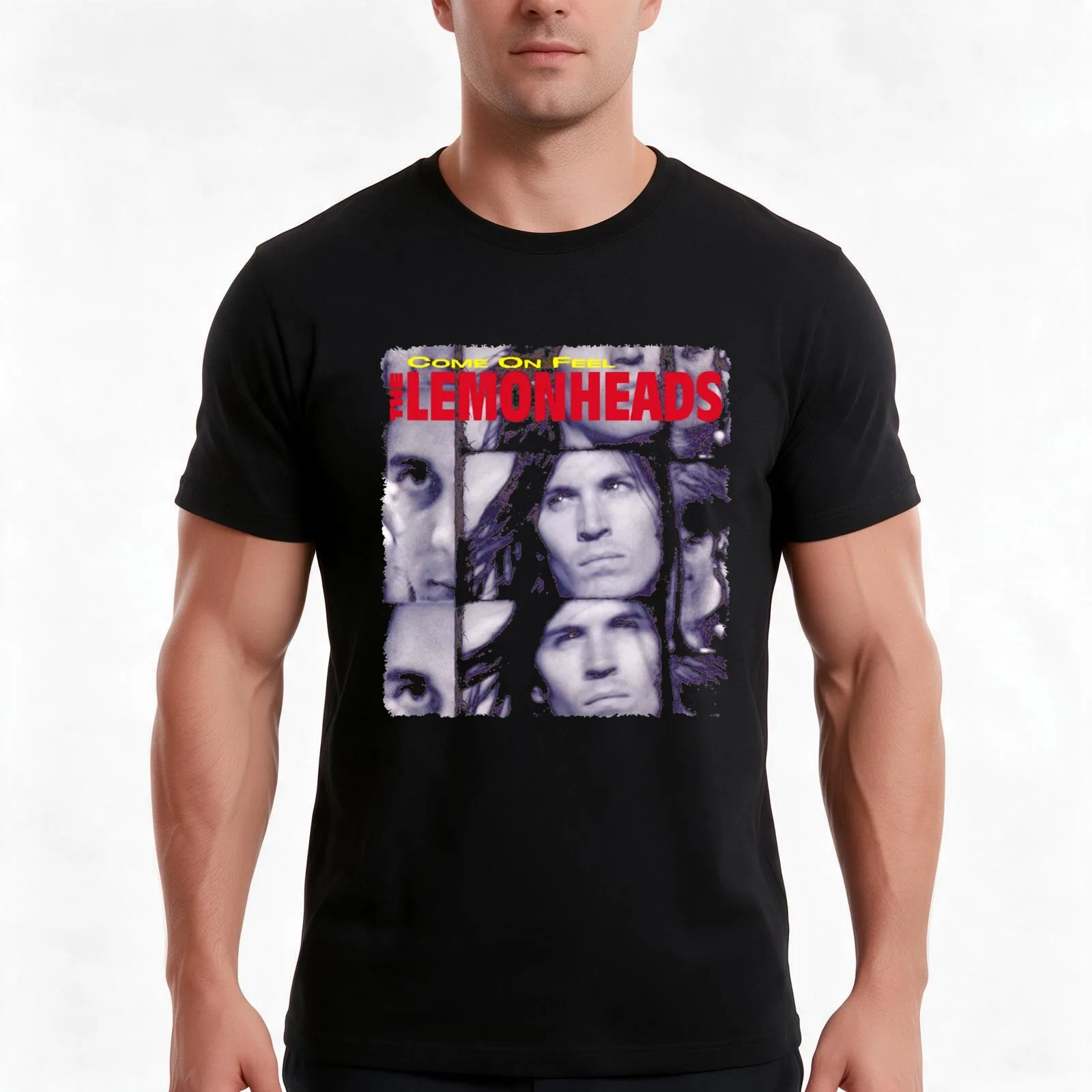 Look The Parsons Lemonheads Backyard Replica T-Shirt Summer Casual Cotton Tee Oversized Streetwear Tops Vintage Graphic Print