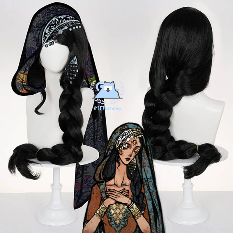 

Game Sultan's Game Maggie Cosplay Wig Maggie Black Long 80cm Hair Outfit For Halloween Party Women Girls Carnival Prop