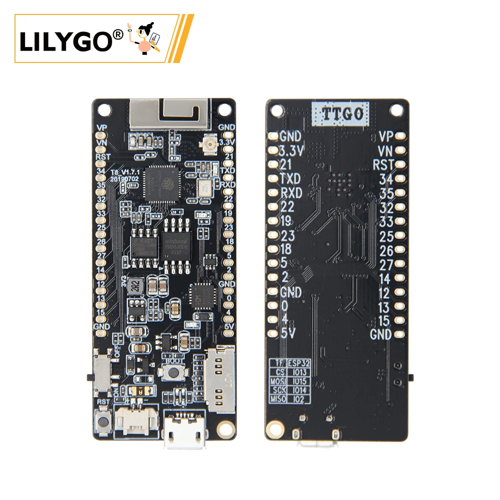 LILYGO® T8 ESP32 Development Board ESP32-C3 ESP32-S3 Module 8MB PSRAM TF Card 3D Antenna WiFi Wireless Bluetooth for Micropython