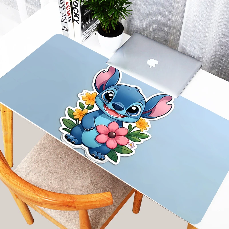 Tapis de souris Stitch Anime pour adolescents, beaux accessoires de jeu de dessin animé, clavier, sous-souris d'ordinateur portable, bureau, polymères, cadeaux