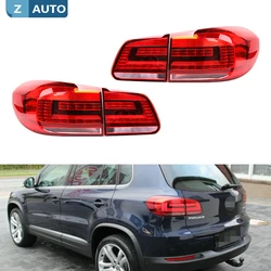 1Set LED Rear Bumper taillight Brake warning light For VW Tiguan 2013 2014 2015 2016 Taillight assembly auto parts