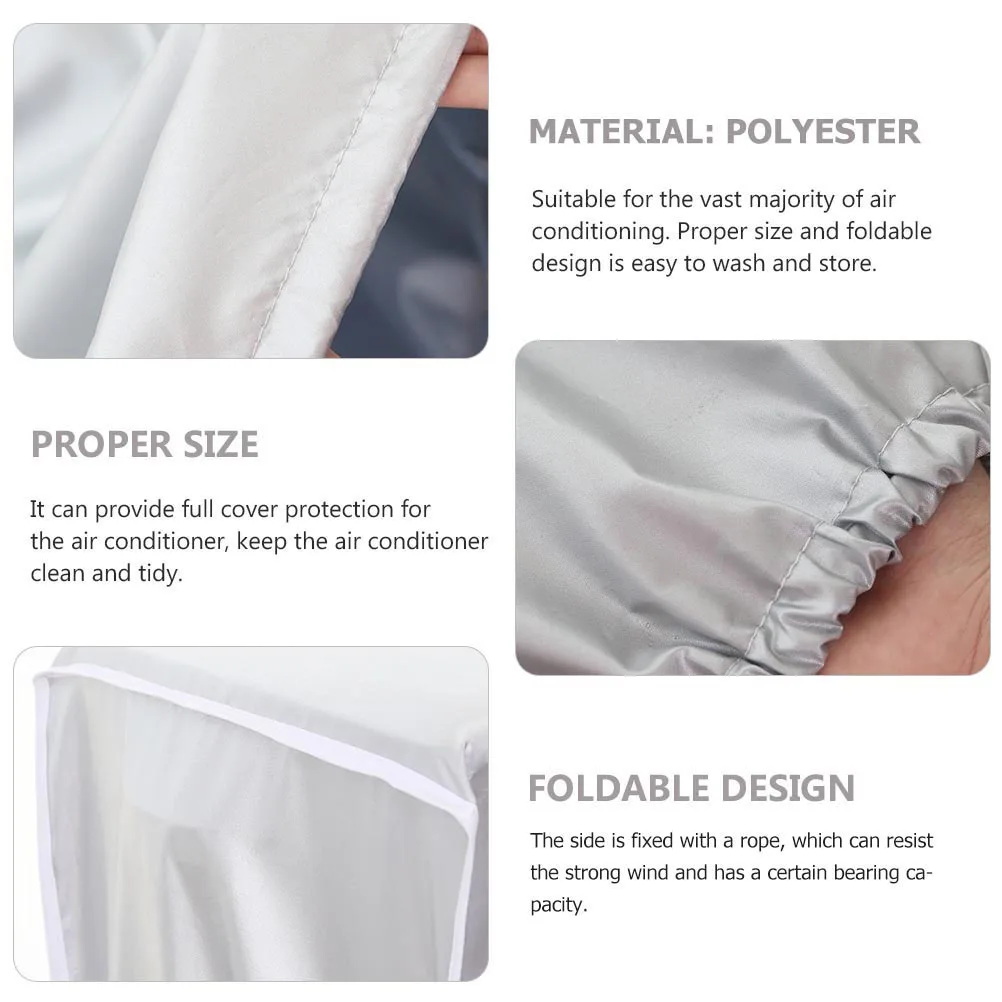Air Conditioner Outer Machine Cover Waterproof Protective Cover Dust Proof Anti Scratch Outdoor Unit Protector