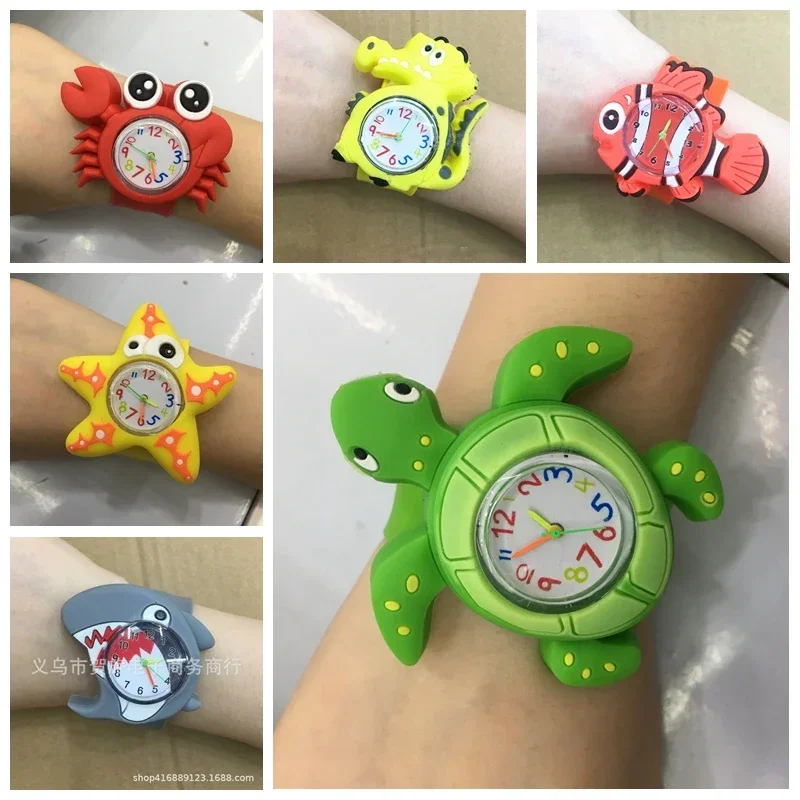 

Sea Animals Watch Under the Sea Party Gifts Cartoon Turtle Crab Shark DIY Watch Happy Kids Ocean Animals Birthday Party Favors