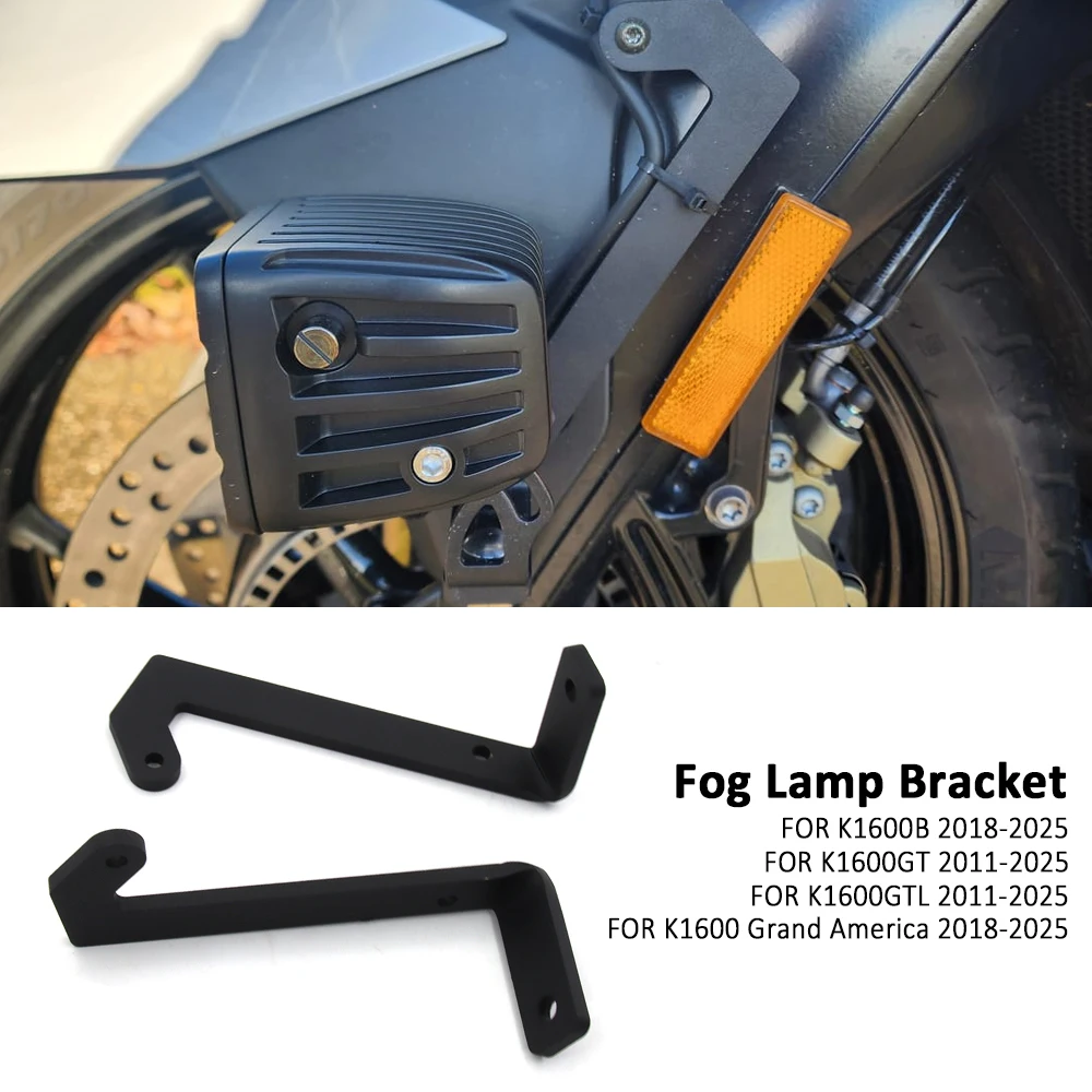 

Motorcycle Low Position Auxiliary Lights Holder Support For BMW K1600GT K1600GTL 2011-2025 K1600B K1600 Grand America 2018-2025
