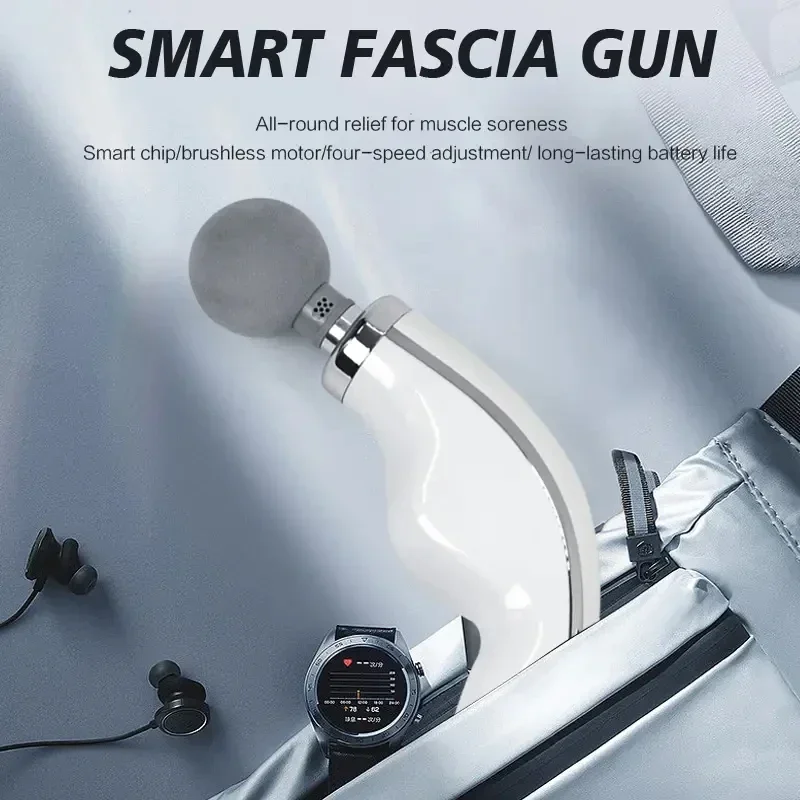 2024 Professional rechargeable fascia gun deep tissue massage electric fascia gun muscle fascial massage gun Relax Muscles