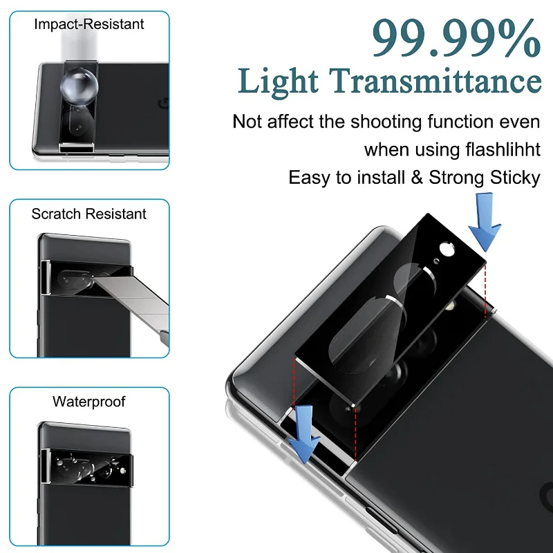 Filme Gel Anti Risco para Google Pixel 7 7 Pro, Protetor de Tela HD, Filme de Lente de Câmera