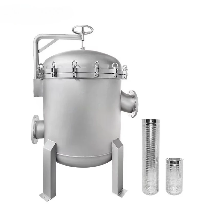 

Industrial Stainless Steel SS 304 316L Liquid Solid Separator Juice Multi Bag Filter Housing Equipment