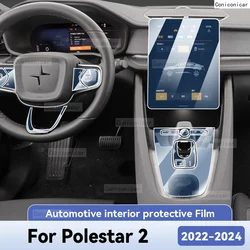 For Polestar 2 2022 2023 2024 Car Interior Protection Anti-Scratch Film instrument Center Control Navigation Screen Accessories