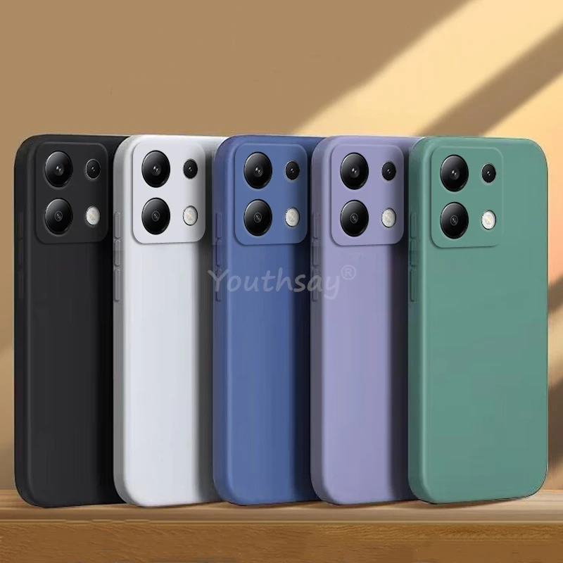 

For Xiaomi Redmi Note 13 Case For Redmi Note 13 Cover Silicone Plain TPU Anti-drop Phone Protector Cover Redmi Note 13 Pro Case