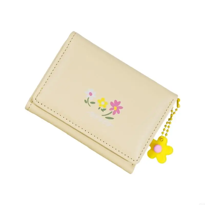 

Floral Print Coin Purse for Girl PU Leather Coin Bag Simple Wallet Short Purse Trifold Wallet Lovely Change Purse 20CA