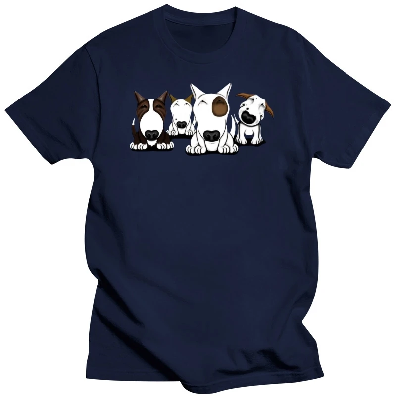 Bull Terrier di Disegno Del Fumetto Migliori T-Shirt Uomo Organnic Cotone Manica corta T-Shirt Da Uomo Allingrosso 2018 di