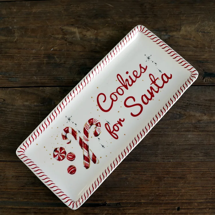 Plato Rectangular Largo Cisas Sle, Color Subesmaltado, Decoración Di, Apto para Comida Caliente y Fría, Plato para Postres y Dim Sum