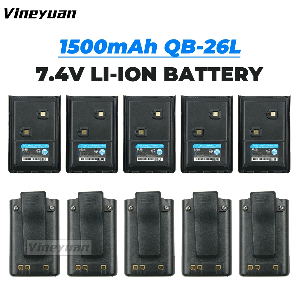 10X1500mAh QB-26L Two-Way Radio Batteryfor Alinco DJ-MD5 DJ-10 DJ-A10 DJ-100 DJ-W100 DJ-500 DJ-W500 DJ-A11 DJ-A41  EBP-88H