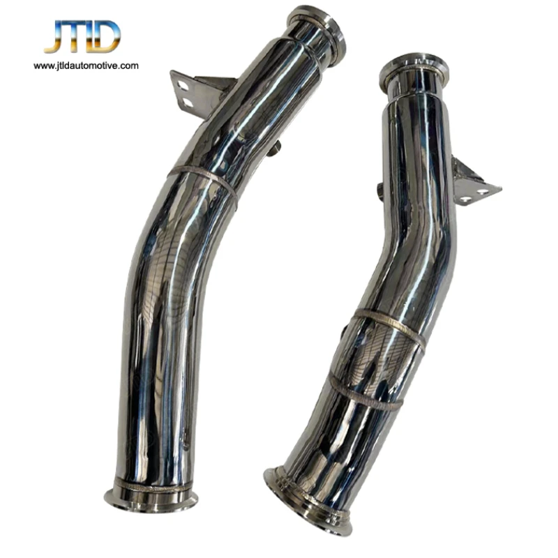 Performance Stainless Steel High Flow Straight Decat Exhaust Downpipes for Mercedes Benz c43