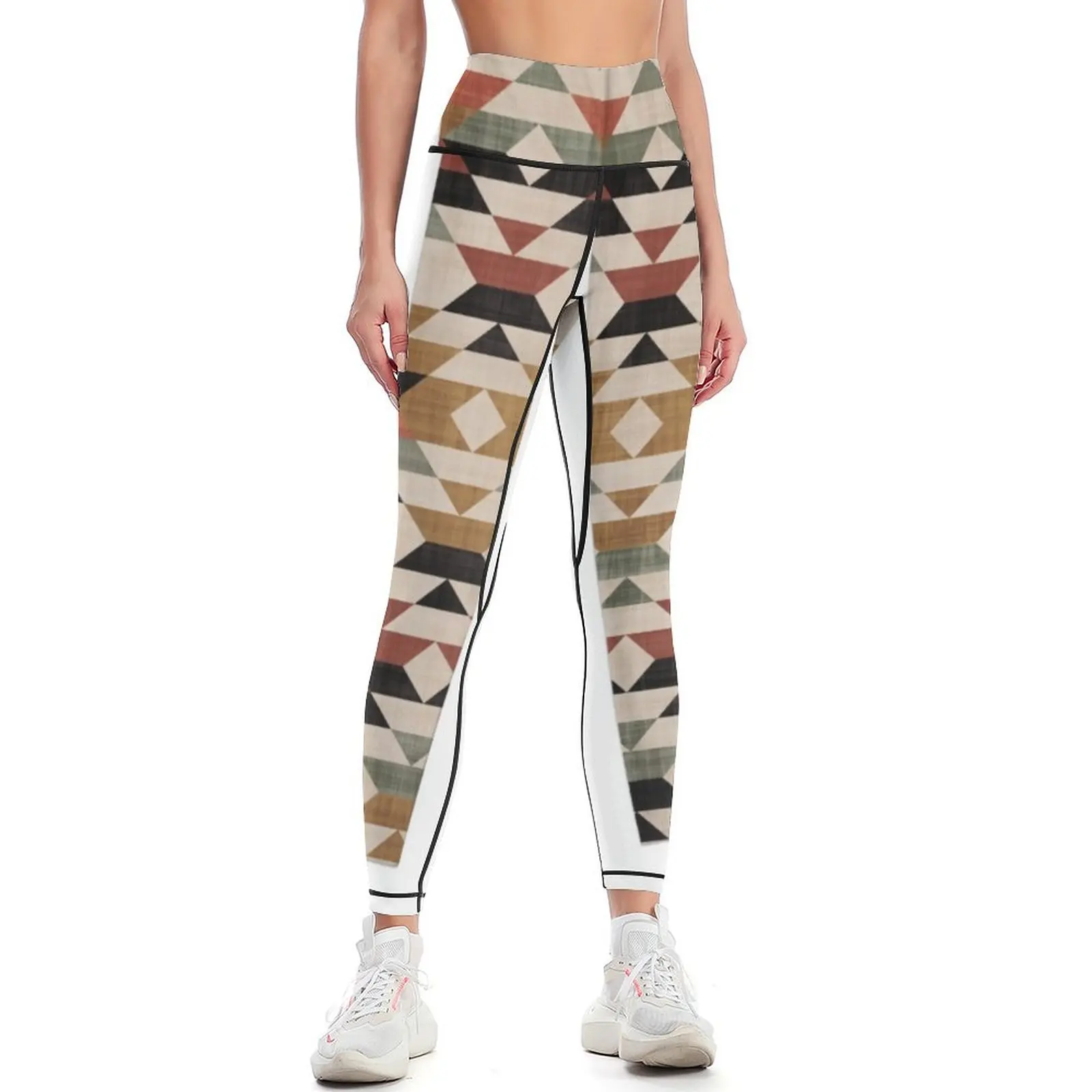 

Southwestern Boho Prints Leggings sporty woman gym gym pants workout shorts gym's clothing Womens Leggings