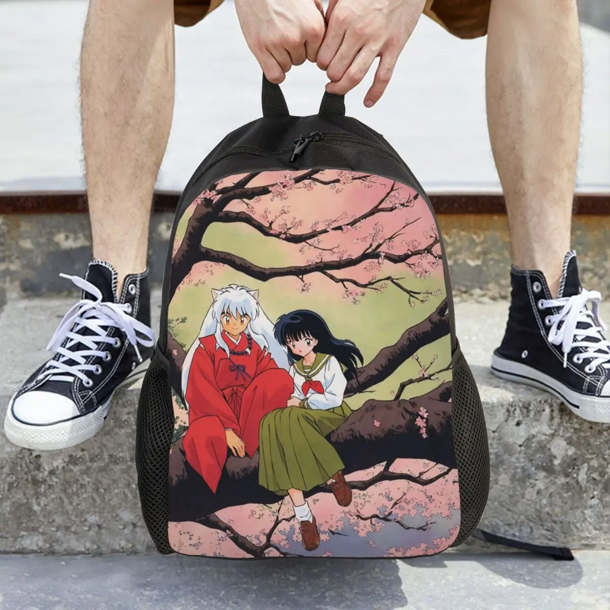 

Рюкзак Manga Kimono Inuyasha Sesshomaru, вместительный рюкзак для мальчиков и девочек, школьная сумка, сумки на плечо для мужчин и женщин