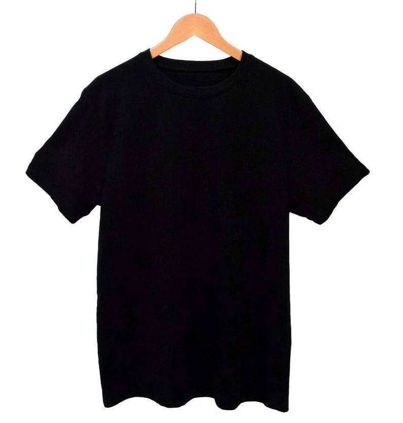 Summer Men T Shirt Cotton Tops Women Solid Color Blank Tshirts O-neck Round Collar Short-Sleeve Couple Black Top Tees Clothing
