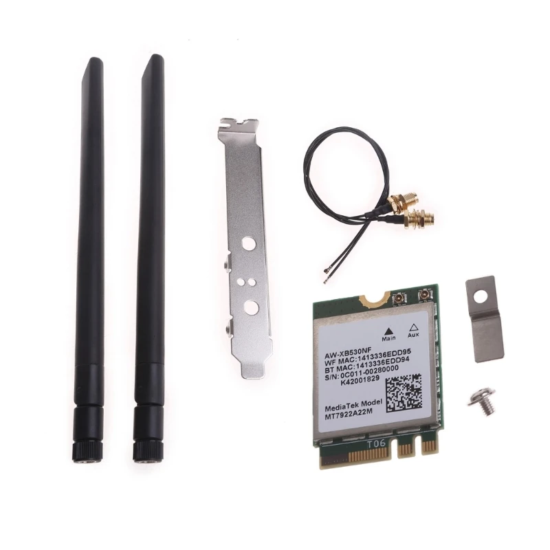 WiFi 6E Wireless Card RZ616 MT7922A22M Bluetoothcompatible 5.2 5374Mbps NetworkAdapters Dropship