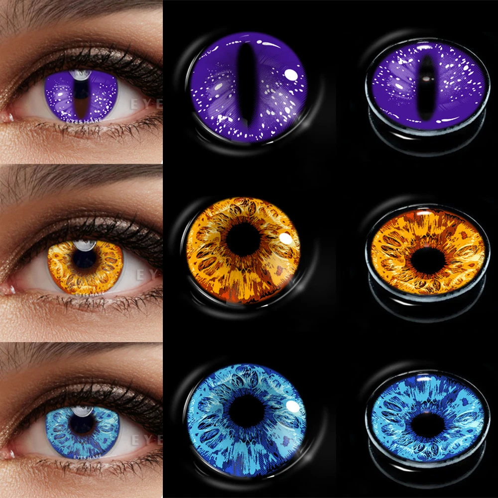 EYESHARE Color Contact Lenses For Eyes Anime Cosplay Colored Lenses Blue Green Halloween Lenses Contact Lens Beauty Makeup