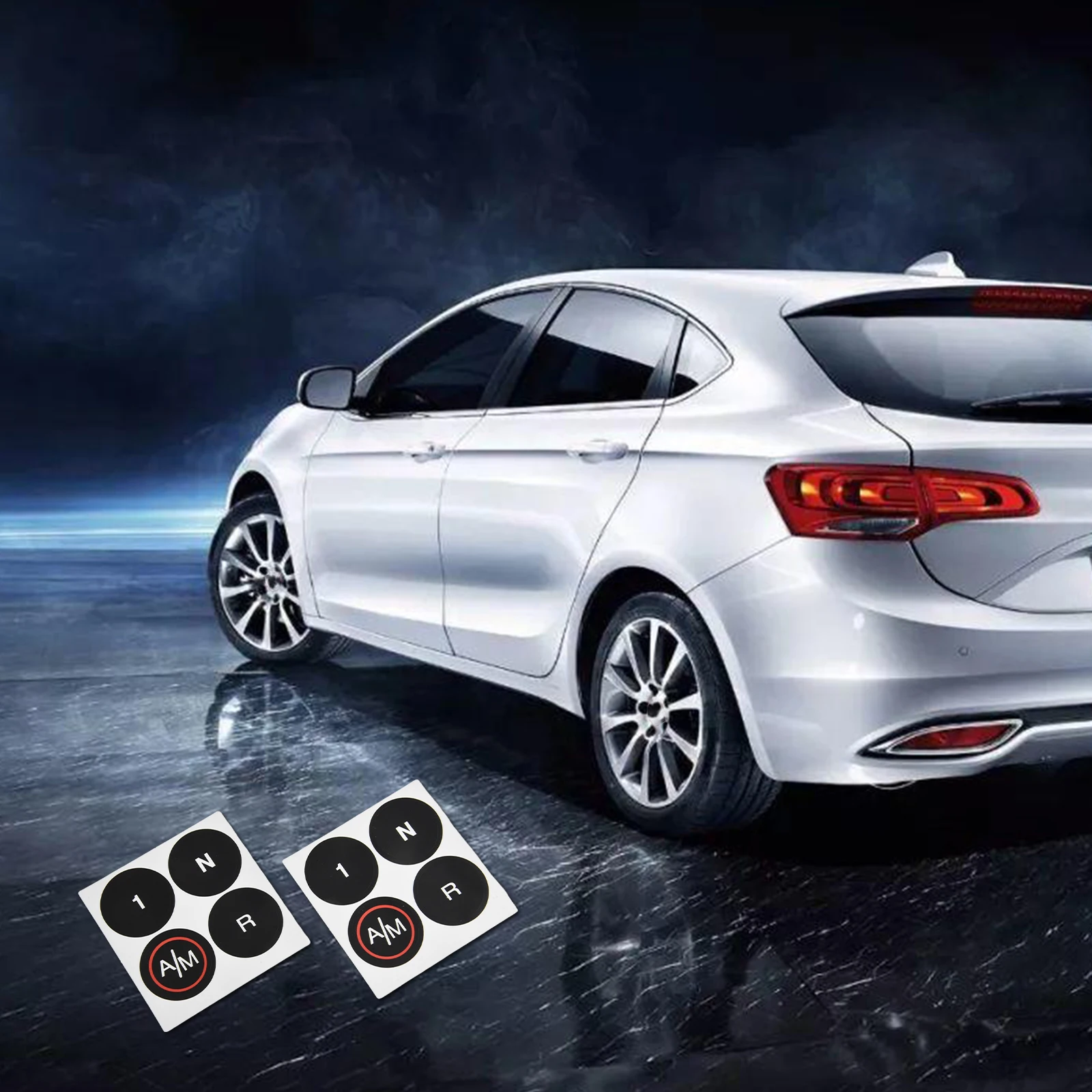 Automotive Interior Sticker Control Cell Decals MTA Gearbox Decals 2PCS Package High Visibility Light Penetration Reduction