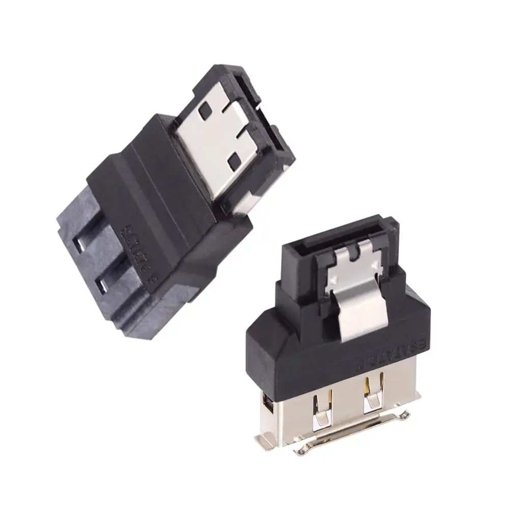 

ESATA to SATA SATA 7Pin Male to ESATA Female & External Adapter Extender for SSD Disk 2pcs/lot