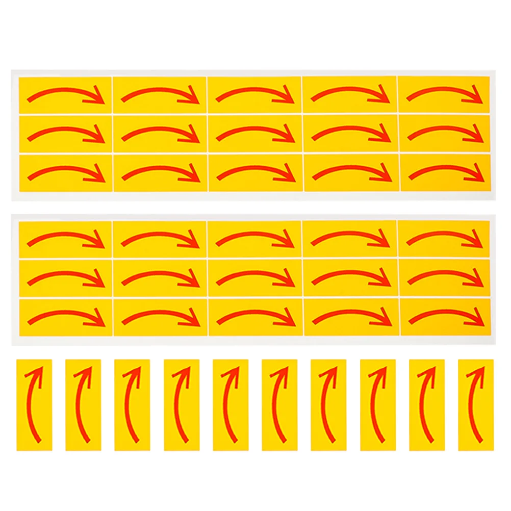 40 قطعة ملصقات سهم التدفق مقاوم للماء لاصق قوي مؤشر اتجاهي لمركز مستودع المصنع استخدام شارات السلامة المرورية