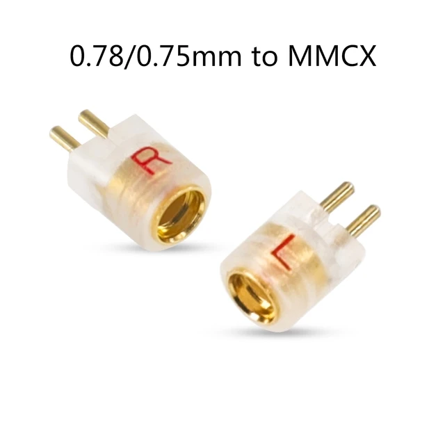 OKCSC MMCX Female Adapter to 0.75/0.78 QDC 2 Pin Connector For ZSN