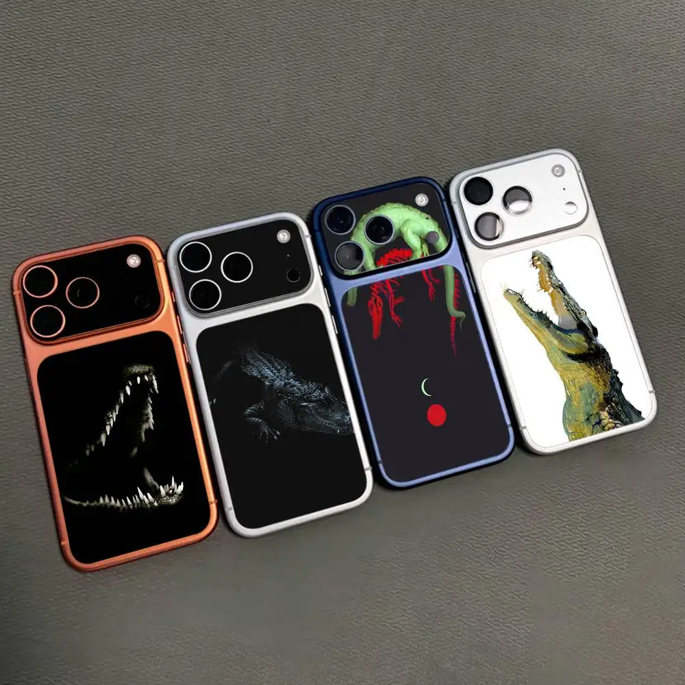 

Cool Crocodile Pattern For iPhone 17 Pro 17 Pro Max rear skin film,anti-scratch lens protector,anti-fingerprint back cover