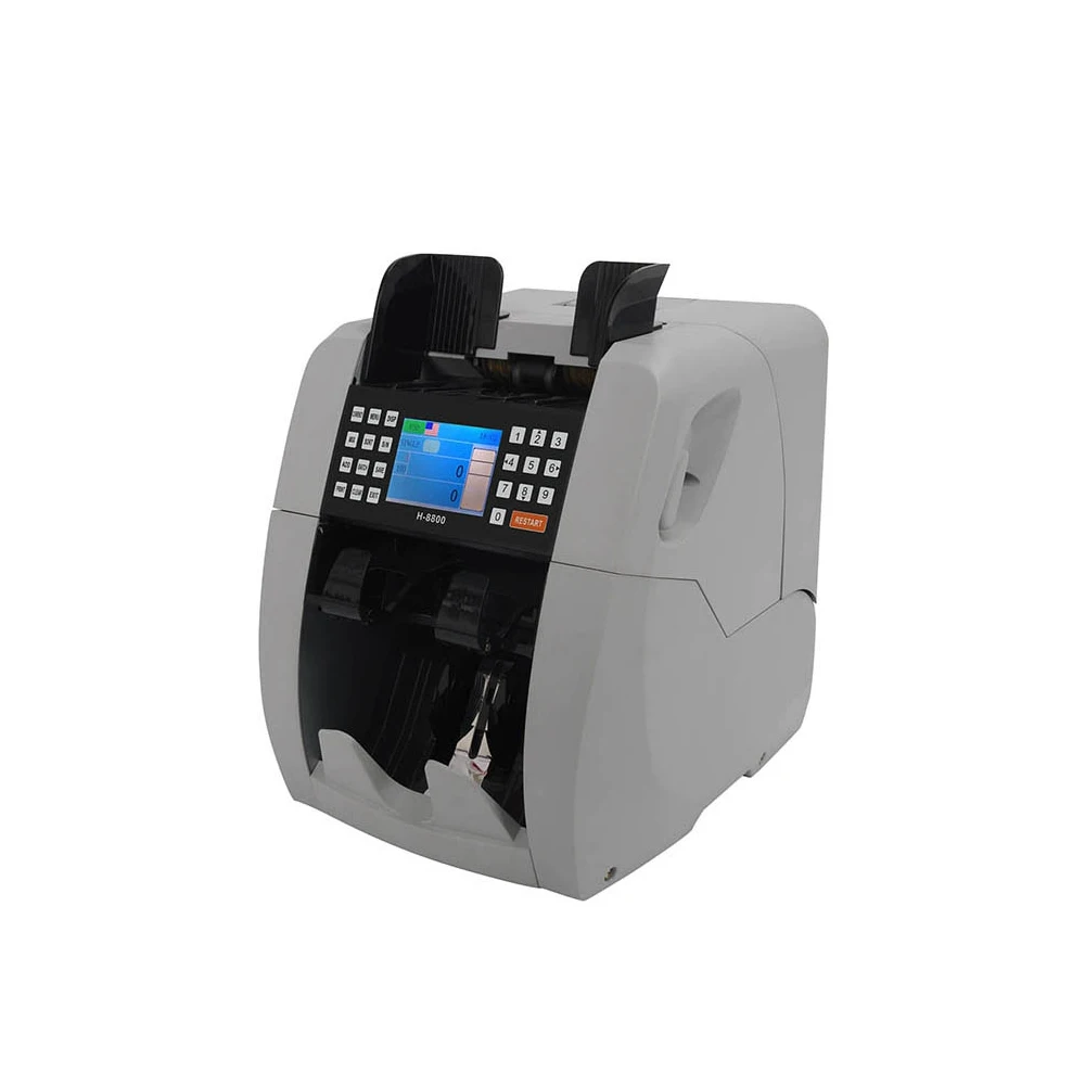 Top Loading Dual CIS Multi-Currency Value Counter Mixed Denomination Bill Counter Money Counting Machine