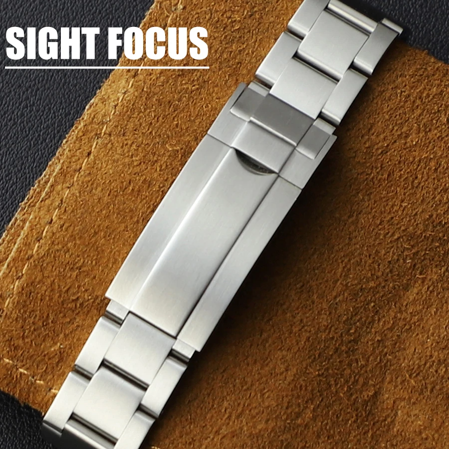 22mm Brushed Stainless Steel Watch Bracelet for Breitling Seiko Samsung Galaxy Watch Band Huawei Amazfit GTR Watch Strap Citizen