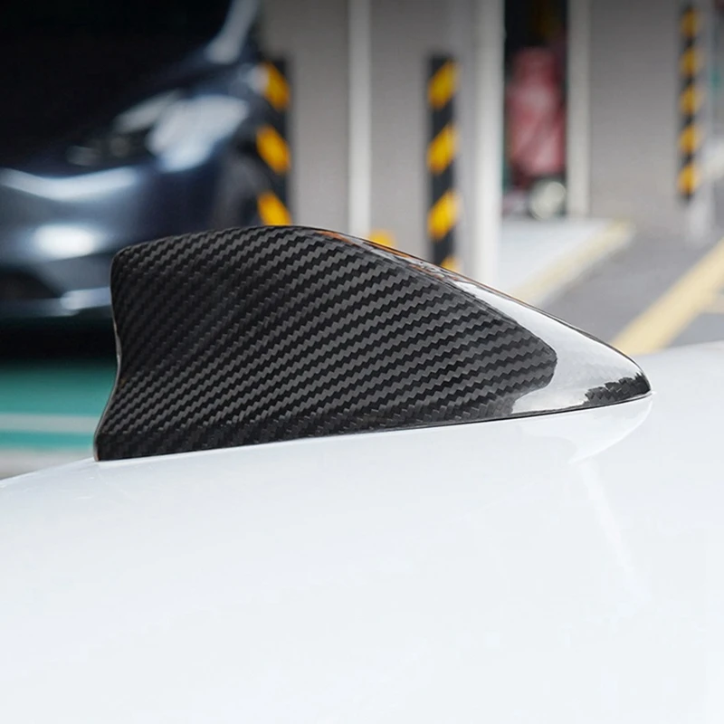 Real Carbon Fibre Car Antenna Cover Shark Fin Radio Signal Base Cover For Honda Accord 10Th Gen Parts 2018-2023