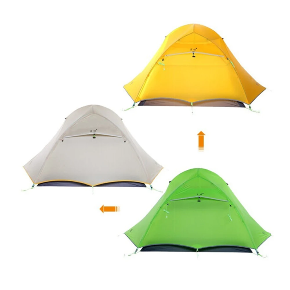 

2P Outdoor Camping Tent Riding Mountaineering Camping Lightweight Silicon Coated Tent