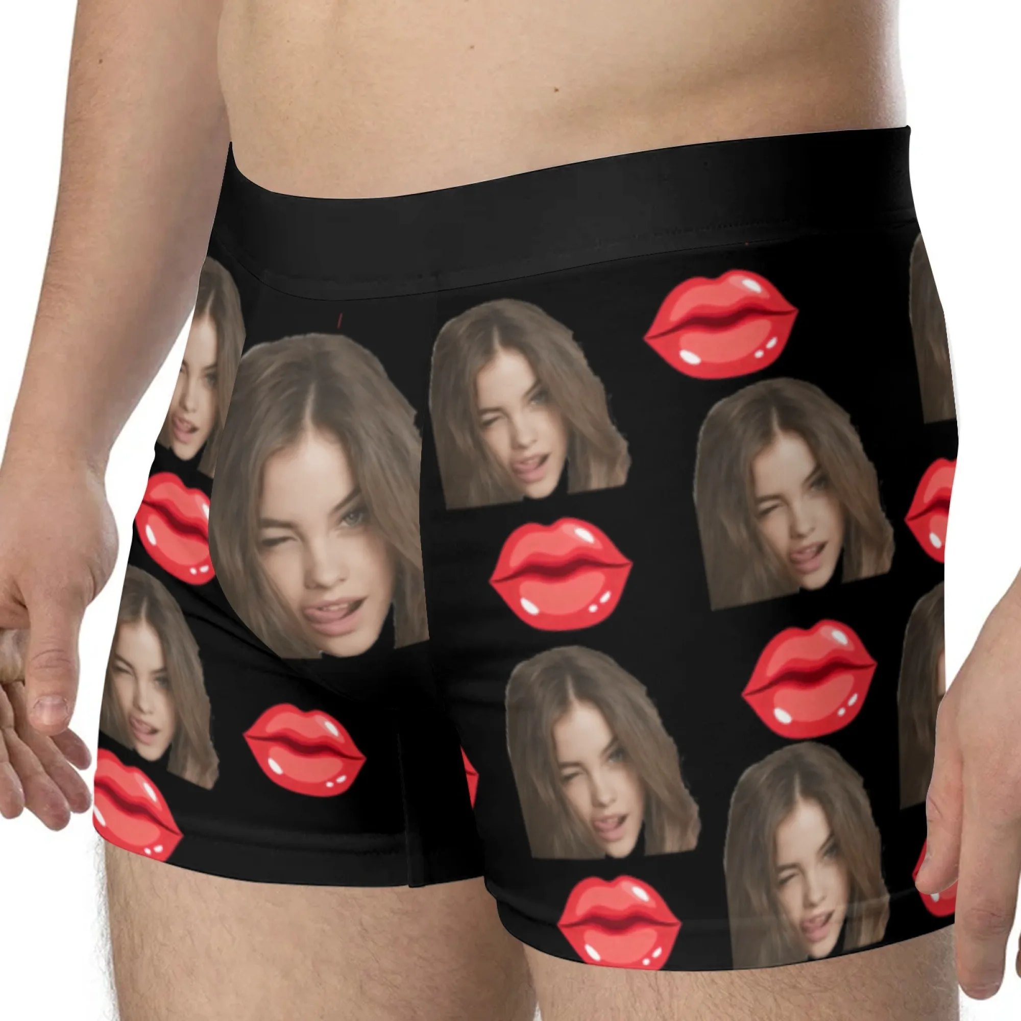 Personalized Face Photo Underwear Custom Boxer Briefs Custom Men Valentine's Day Gift For Husband Anniversary Gift for Dad